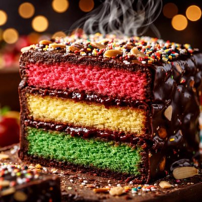 Image of Rainbow Cookie Cake