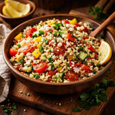 Image of Rainbow Couscous Salad
