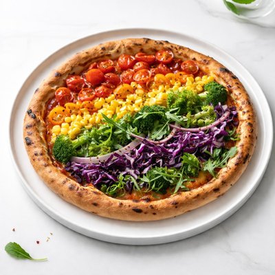 Image of Rainbow Veggie Pizza