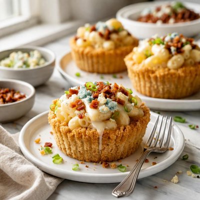 Image of Ranch and Blue Mac and Cheese Cupcakes Rsc