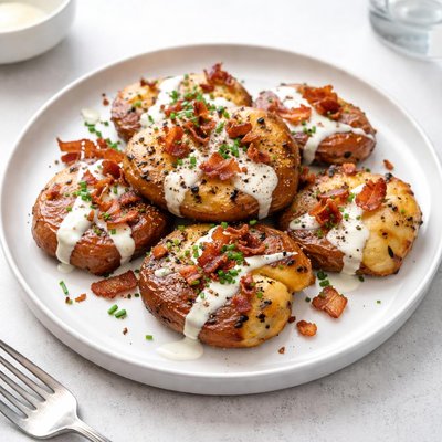 Image of Ranch Bacon Smashed Red Potatoes