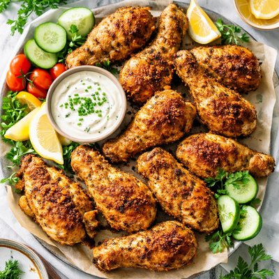 Image of Ranch Marinated Oven Fried Chicken