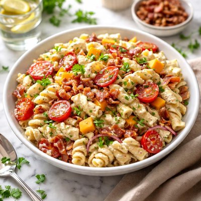 Image of Ranch Pasta Salad with Bacon