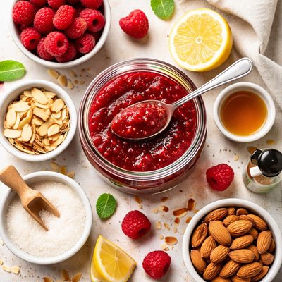 Raspberry Almond Jam Recipe