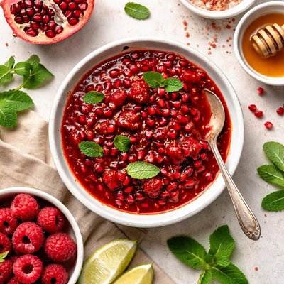 Image of Raspberry and Pomegranate Sauce West