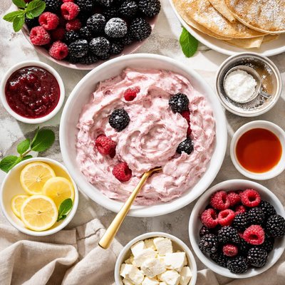 Image of Raspberry Blackberry Crepe Filling