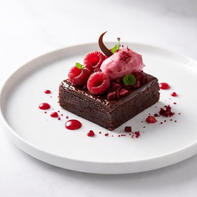 Image of Raspberry Brownie Dessert