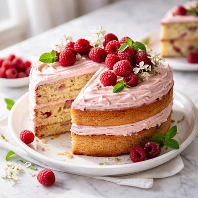 Image of Vegan Raspberry Cake