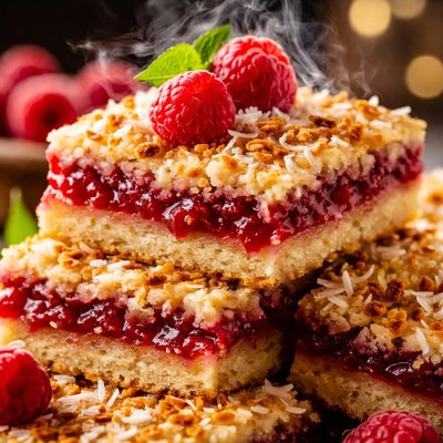 Image of Raspberry Coconut Bars