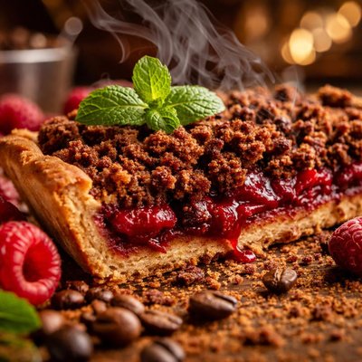 Image of Raspberry Coffee Pie