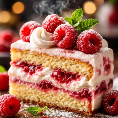 Image of Raspberry Cream Cake