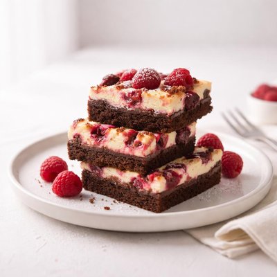 Image of Raspberry Cream Cheese Brownies