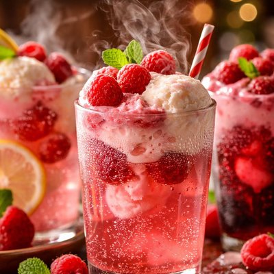 Image of Raspberry Float and Variations