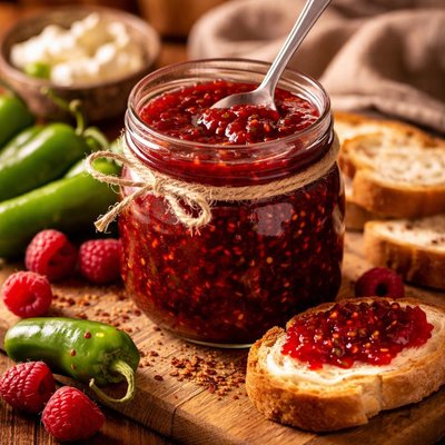 Image of Raspberry Green Chile Jam