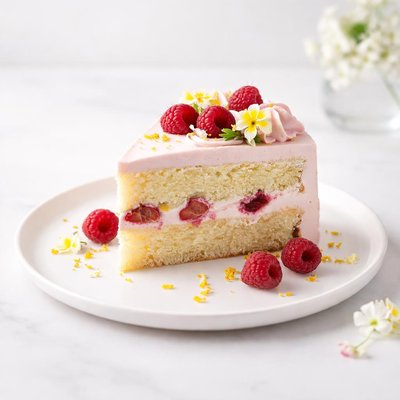 Image of Raspberry Lemon Spring Easter Cake