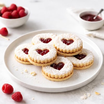 Image of Raspberry Linzer Cookies