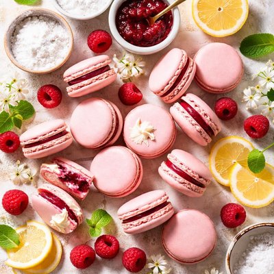 Image of Vegan Raspberry Macaron