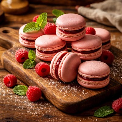 Image of Raspberry Macaroons