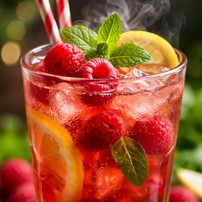 Image of Raspberry Mint Iced Tea Hic Up