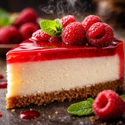 Image of Raspberry Mirror Cheesecake