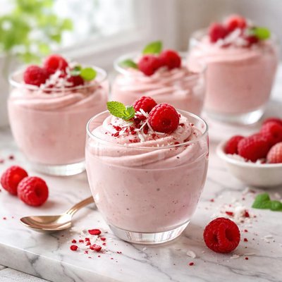 Image of Vegan Raspberry Mousse