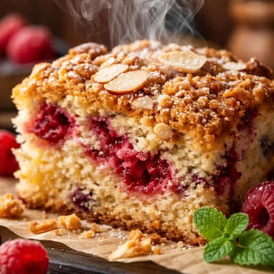 Image of Raspberry or Blueberry Almond Coffee Cake
