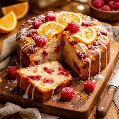Image of Raspberry Orange Cake