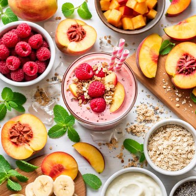 Image of Raspberry Peach Smoothie