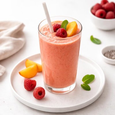 Image of Raspberry Peach Smoothie Diabetic