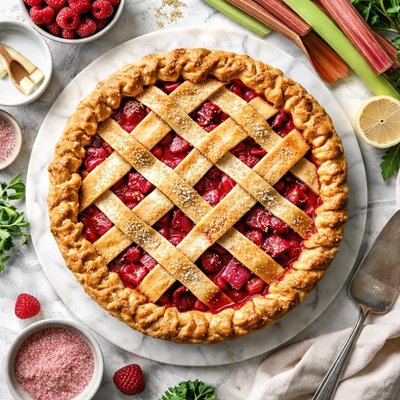 Image of Raspberry Rhubarb Pie
