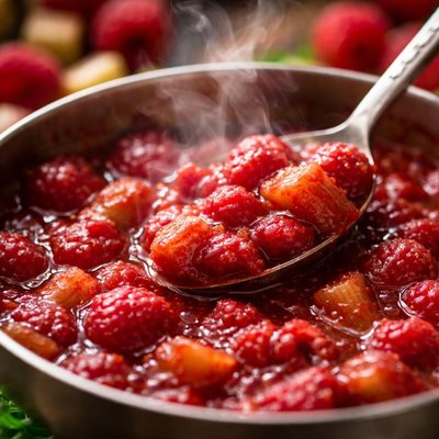 Image of Raspberry Rhubarb Sauce