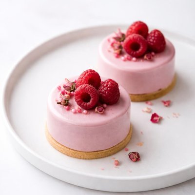 Image of Raspberry Rose Cakes