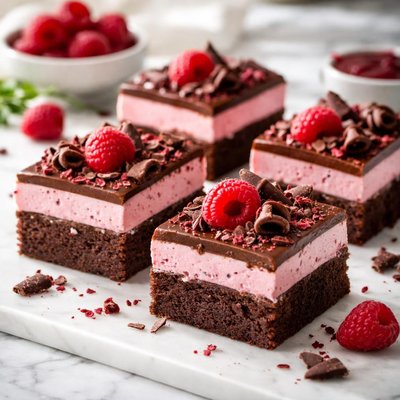 Image of Raspberry Silk Brownies
