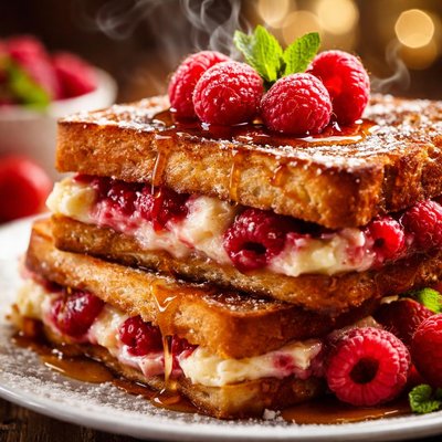 Image of Raspberry Stuffed French Toast