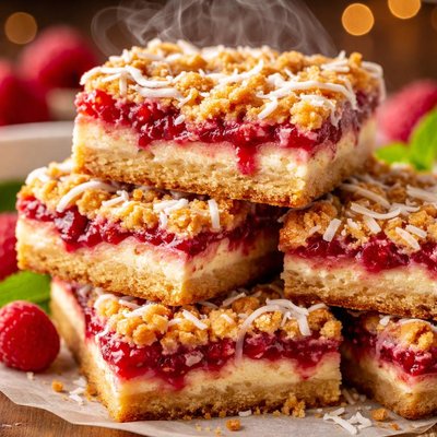 Image of Raspberry Treasure Dream Bars