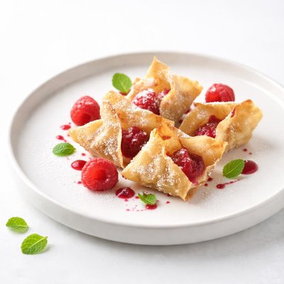 Image of Raspberry Wontons
