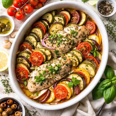 Image of Ratatouille Baked Fish