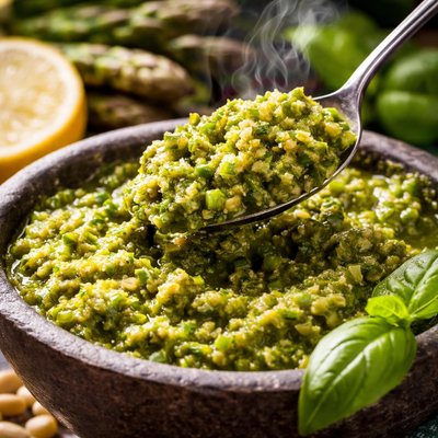 Image of Raw Asparagus Pesto