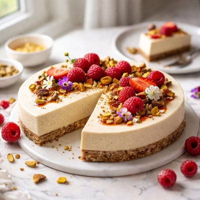 Image of Raw Cashew Cheesecake from Vegetarian Times Magazine
