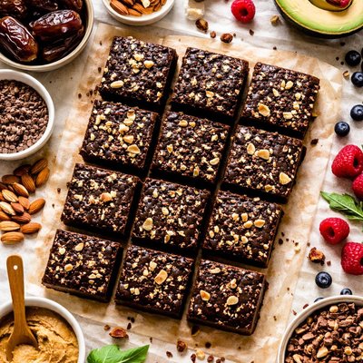 Image of Raw Food Brownies or Chocolate Bars