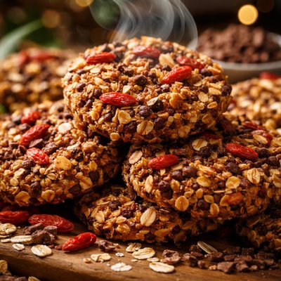 Image of Raw Oatmeal Goji Cacao Cookies