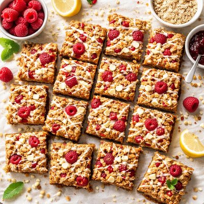 Image of Razzle Raspberry Oatmeal Cookie Bars