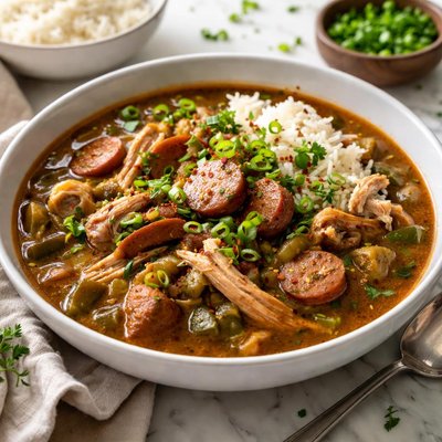 Image of Real Cajun Chicken and Sausage Gumbo