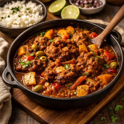 Image of Real Cuban Rabo Encendido Oxtail Stew