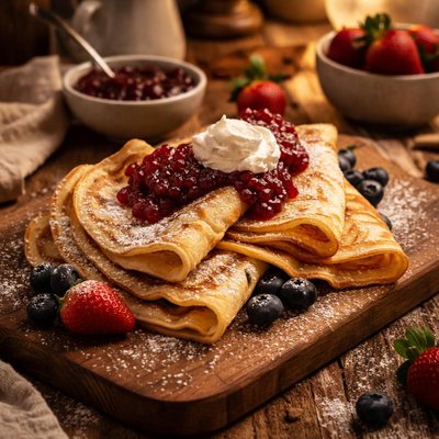Image of Real Swedish Pancakes Pannkakor
