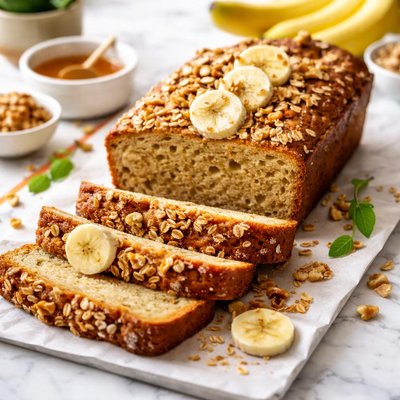 Image of Really Low Fat Low Cholesterol and Low Sugar Banana Bread