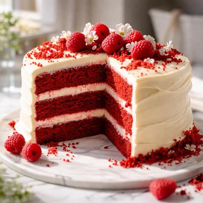 Image of Really Red Red Velvet Cake