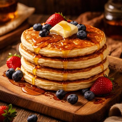 Image of Recipe Homemade Buttermilk Pancakes