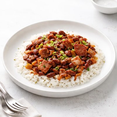 Image of Red Beans and Rice with Ham and Chorizo