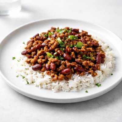 Image of Red Beans Rice with Tvp
